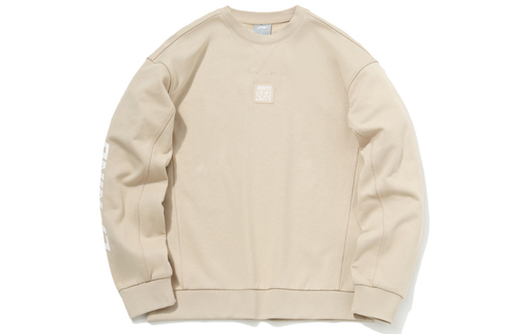Li-Ning Crewneck Pullover Sweatshirt in Coastal Gray Casual Sportswear AWDR027-1