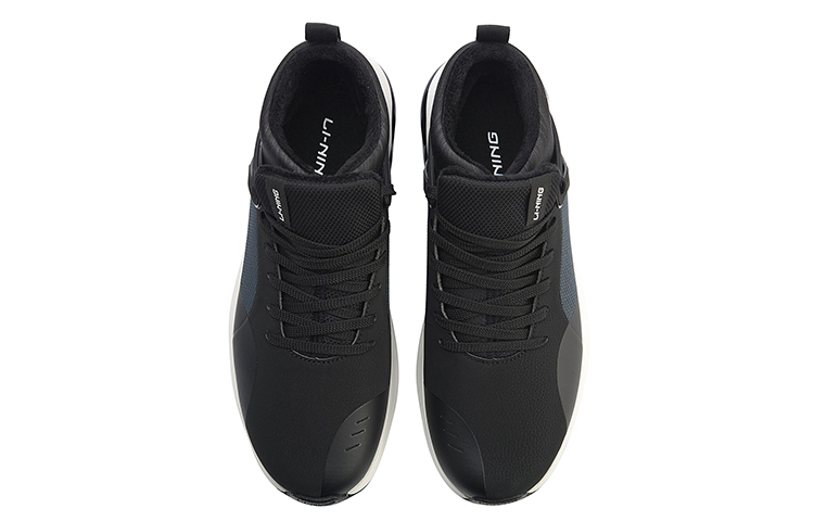 Shop Li-Ning Cushion Running Shoes 'Black Blue' AGLN119-5