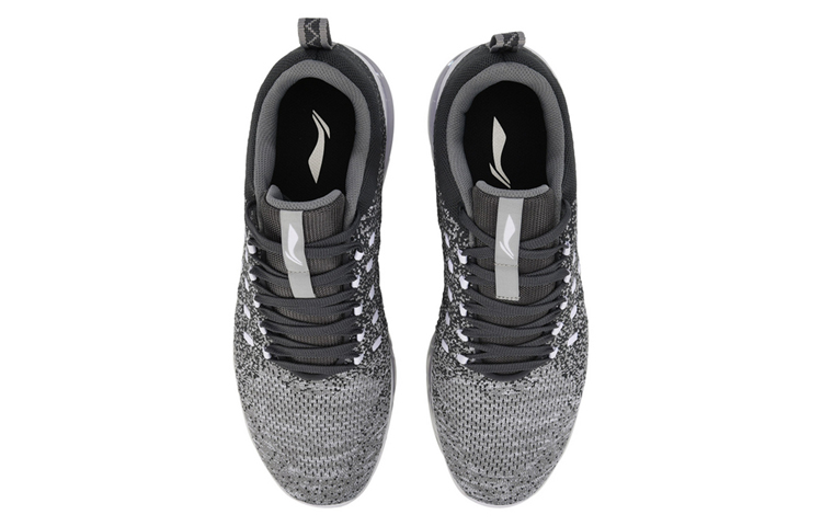 Shop Li-Ning Cushion Running Shoes Low 'Grey White' AGCN073-4