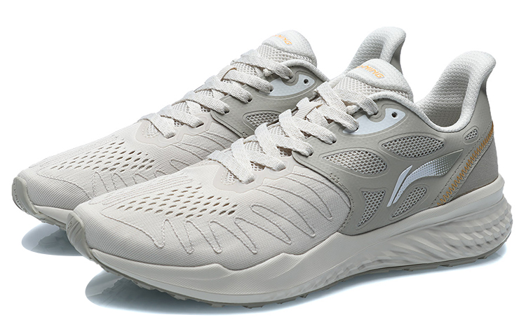 Lookbook Li-Ning Cushion Support Running Shoes 'Yellow Grey' ARHR055-4