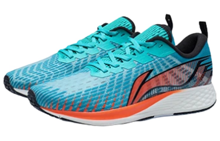 Lookbook LiNing李寧 紡織品 防滑透氣 低筒 跑步鞋 男款 螢光柔橘色