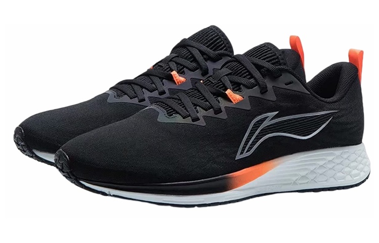 Order Li-Ning Dark Horse 4 'Hitam Metalik Perak Jingga' ARMR003-5