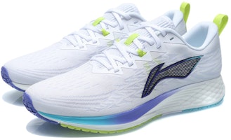 LiNing李寧 赤兔4 減震反彈 低筒 跑步鞋 藍白黃 Lookbook LiNing李寧 赤兔4 減震反彈 低筒 跑步鞋 藍白黃