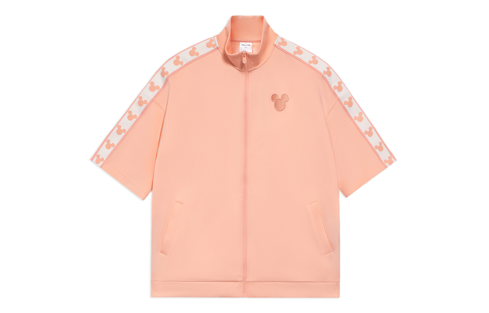 Li-Ning Disney Series Casual Loose Animal Print High-Neck Sweatshirt Bright Orange AWDR580-8