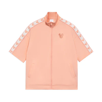 Li-Ning Disney Series Casual Loose Animal Print High-Neck Sweatshirt Bright Orange AWDR580-8