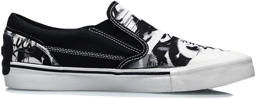 Order LiNing李寧 迪士尼聯名 SLIP-ON 防滑耐磨休閒板鞋 白黑
