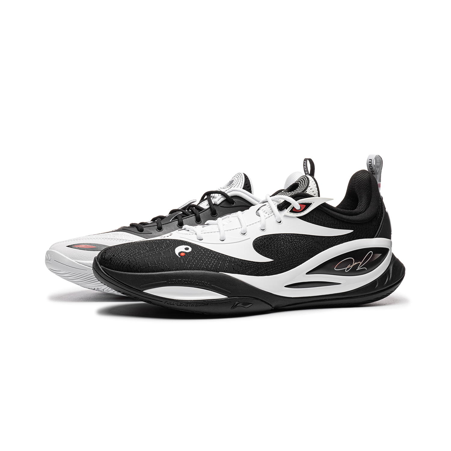 Li-Ning DLO2 Russell 2 Yin Yang Low-top Basketball Shoes Black/White . ABPW013-14