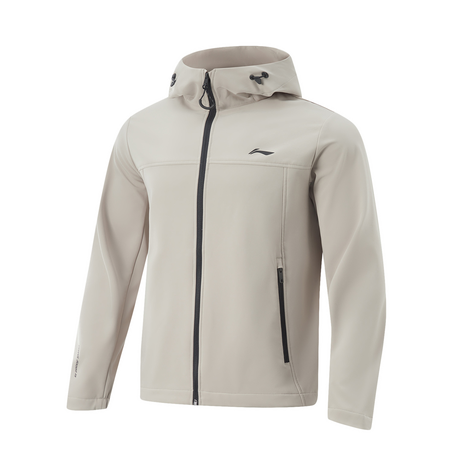 Li-Ning Dust Gray Windbreaker Outdoor Jacket - Water-Resistant & Warm AFDU949-1