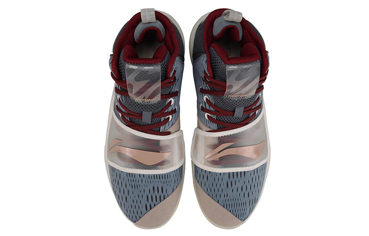 Lookbook Li-Ning Dynamic Shell Basketbalschoenen ''Grijs Blauw'' ABPP015-6