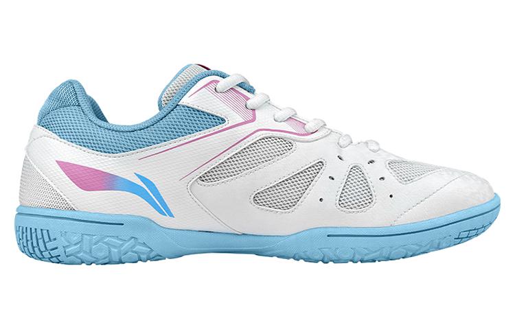 Order 李寧鷹眼防滑耐磨減震低幫乒乓球鞋 男女同款 白藍