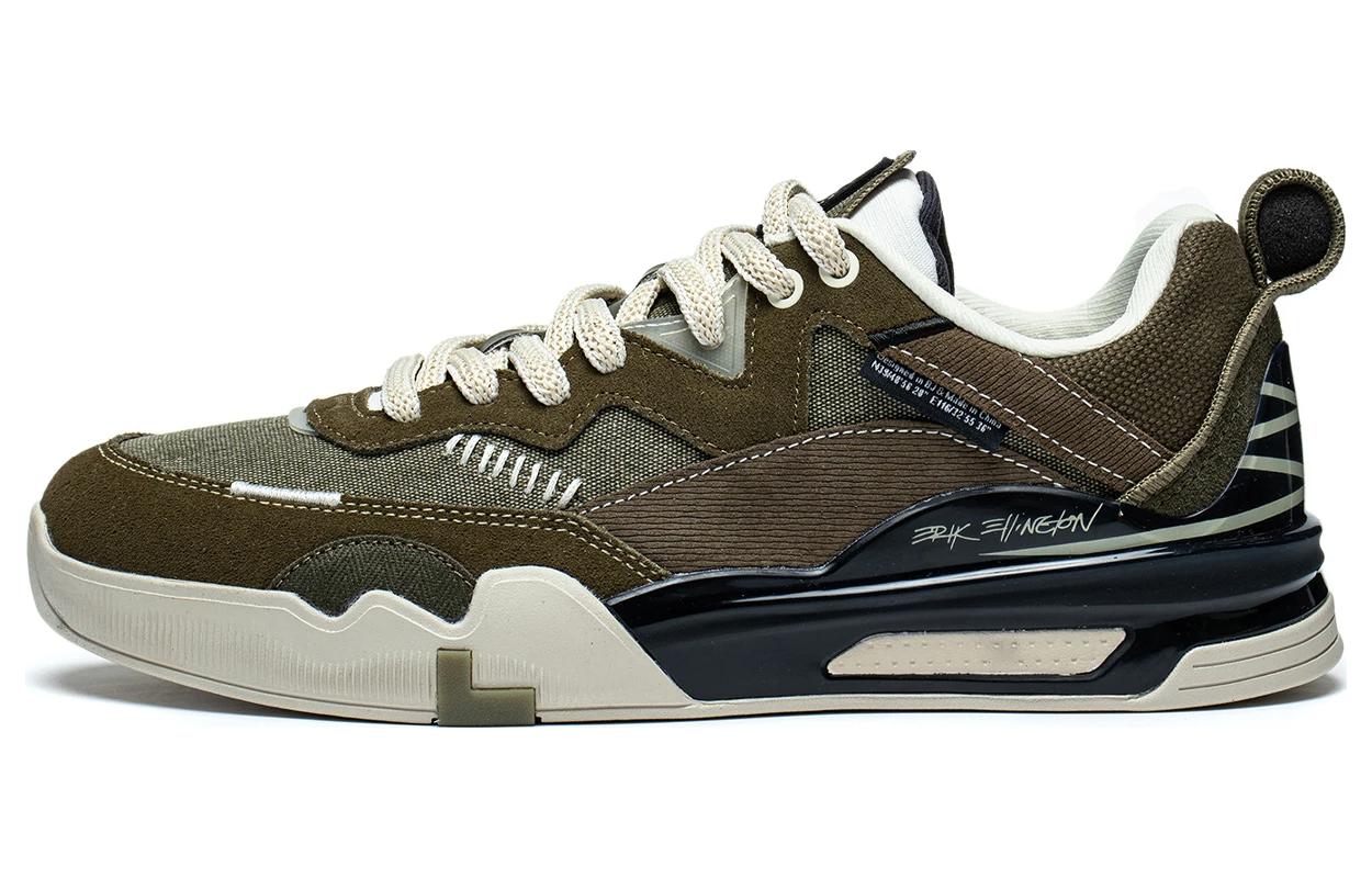Li-Ning Ellington Skateboarding Shoes 'Olive Green' AEPR009-29