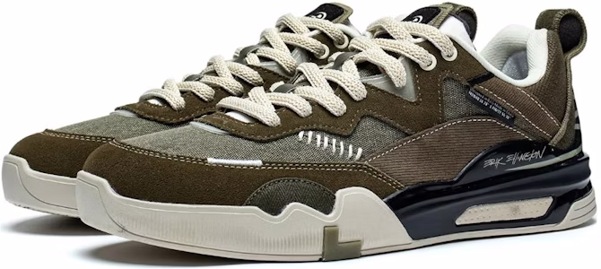 Erik Ellington x LiNing李宁 灵腾 防滑耐磨 低帮 板鞋 男款 生褐色 Lookbook Erik Ellington x LiNing李宁 灵腾 防滑耐磨 低帮 板鞋 男款 生褐色