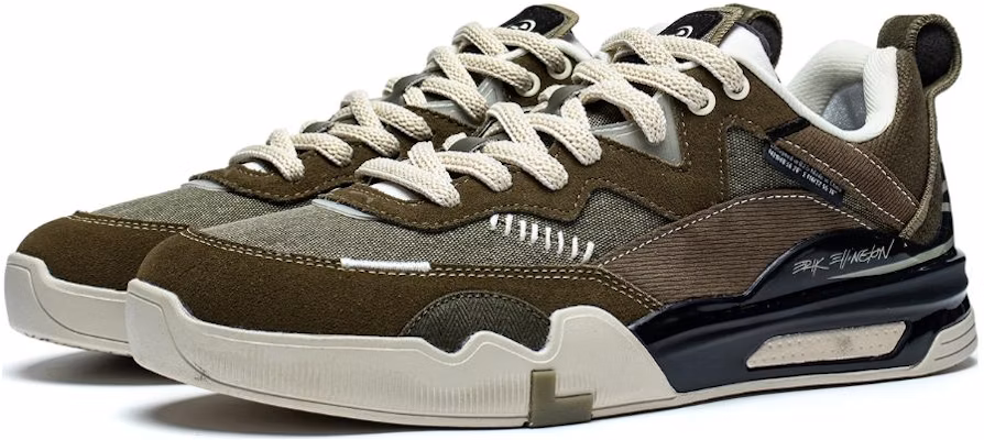 Li-Ning Ellington Skateboarding Shoes 'Olive Green' AEPR009-29 Lookbook Li-Ning Ellington Skateboarding Shoes 'Olive Green' AEPR009-29
