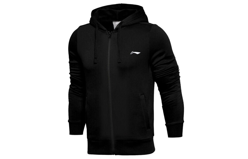 Li-Ning Embroidered Casual Sports Sweatshirt Standard Black AWDRF67-1