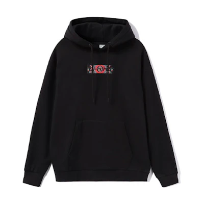 Li-Ning Embroidered Logo Fleece Pullover Sweatshirt Unisex Black AWDRD42-2