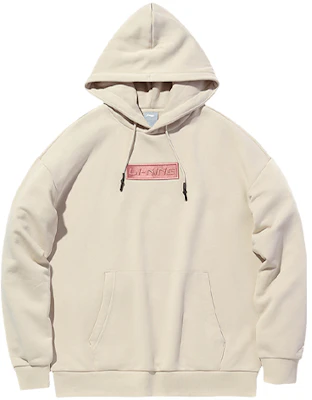 Li-Ning Embroidered Logo Hoodie Oyster Grey Unisex Casual Pullover AWDQ646-2 Buy Li-Ning Embroidered Logo Hoodie Oyster Grey Unisex Casual Pullover AWDQ646-2