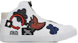 Order Li-Ning Bestickter Mid-Top Freizeit ''Weiß Rot'' LLAN047-1