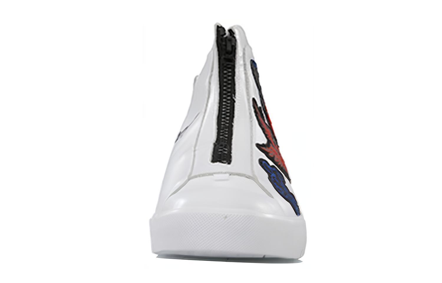 Lookbook Li-Ning Bestickter Mid-Top Freizeit ''Weiß Rot'' LLAN047-1