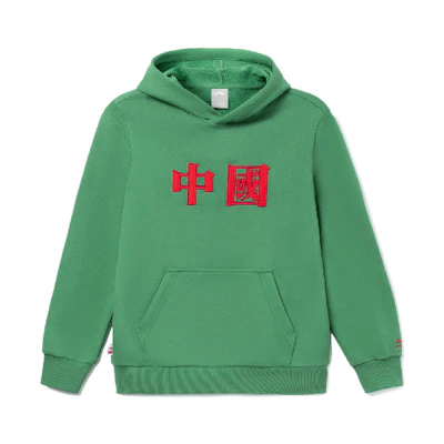 Li-Ning Embroidered Pullover Hoodie Green - Trendy Sportswear Series AWDRF23-3