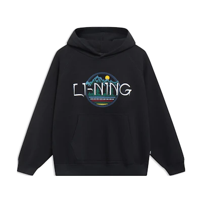 Li-Ning Embroidered Pullover Sweatshirt Unisex Black AWDT257-1