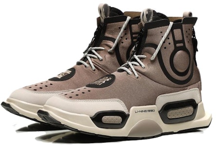 LiNing李寧 重燃 緩震防滑耐磨 低筒 復古籃球鞋 男款 棕色 Lookbook LiNing李寧 重燃 緩震防滑耐磨 低筒 復古籃球鞋 男款 棕色