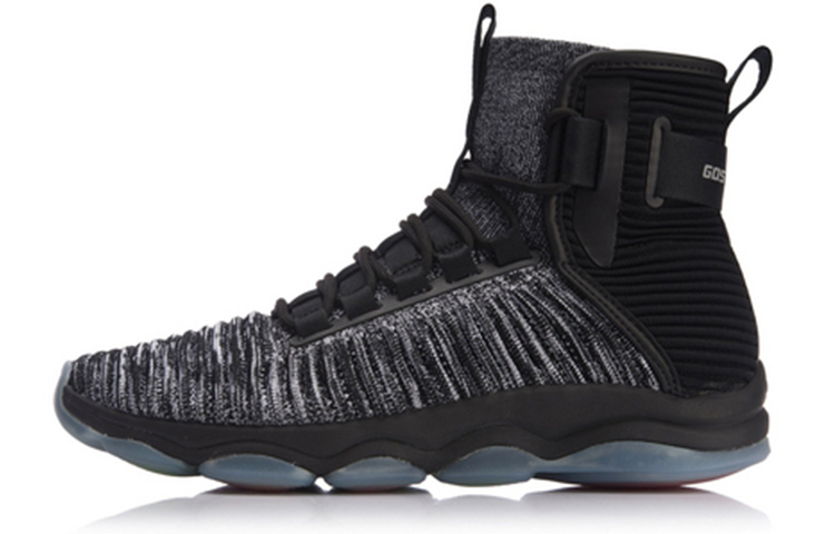 Li-Ning Essence High-Top Retro Basketball 'Black White' AFJN015-3
