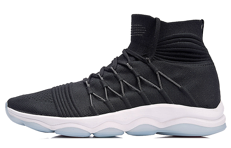 Li-Ning Essence High-Top Training Sneakers 'Black White' AFJN003-1