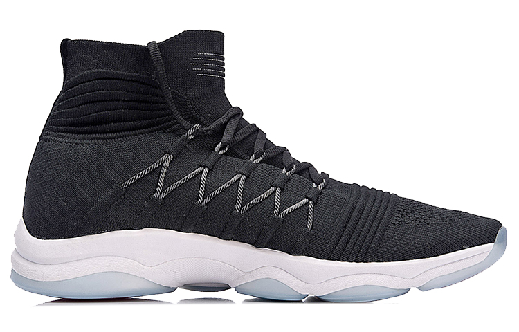 Order Li-Ning Essence High-Top Training Sneakers 'Black White' AFJN003-1