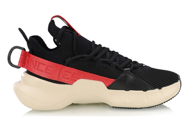 Order Li-Ning Essence II Lacets ''Noir Rouge'' AGBP009-4