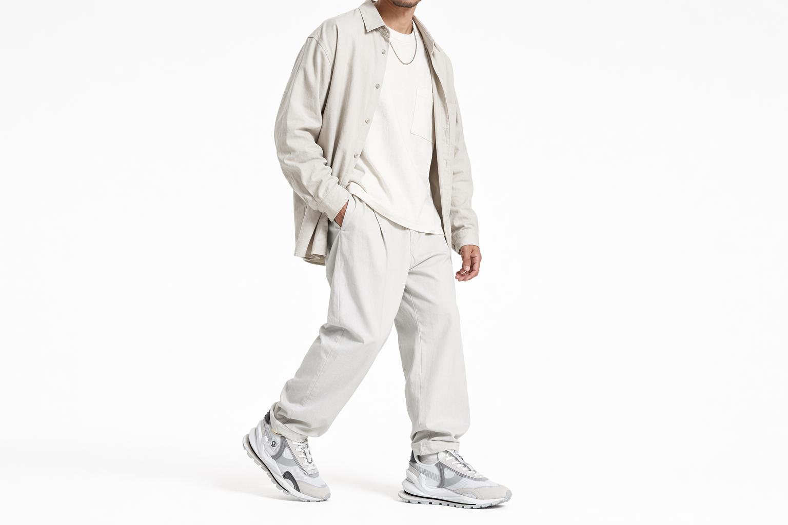Order Li-Ning Eternal 92 Paris Fashion Week ''Gris Blanc'' AGCR047-1