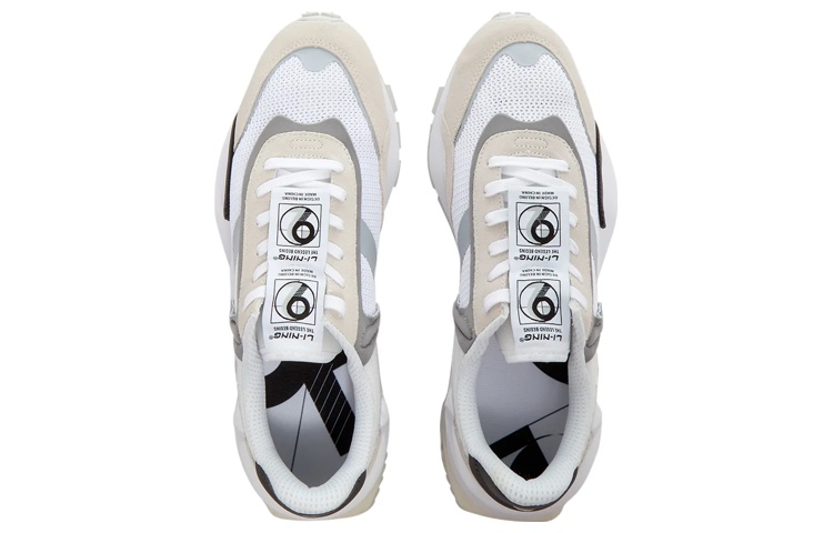 Lookbook Li-Ning Eternal 92 Semana de la Moda de París 'Gris Blanco' AGCR047-1