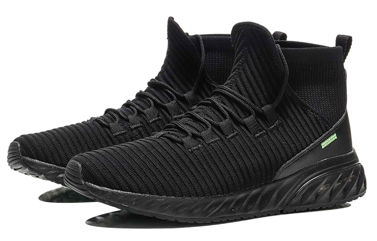 Lookbook Li-Ning Evolution ''Schwarz High-Top Laufschuhe'' AGLN199-4
