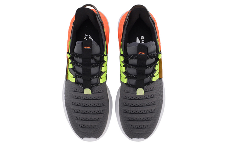 Shop Kasut Kasual/Sneaker Li-Ning EXD IV Bernafas Klasik Kelabu Oren AGCP063-7