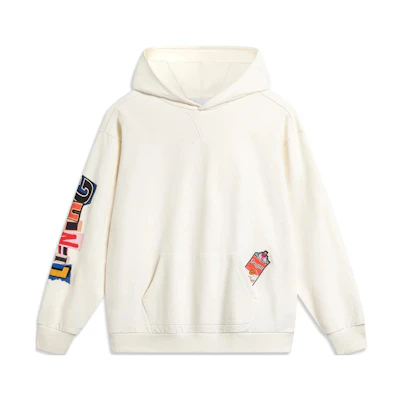 Li-Ning Extreme Sports Unisex Pullover Hoodie White AWDU139-2