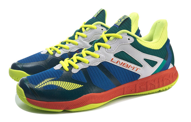 Lookbook 李宁 Falcon 4 Low '黄蓝绿' 运动鞋 AYTR011-1