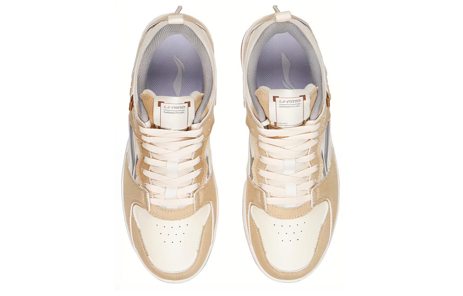 Lookbook LiNing李寧 迷層 Pro 防滑耐磨 低筒 滑板鞋 奶茶色