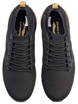 Li-Ning Fashion Low-Top Laufschuh ''Schwarz Gold'' AGLN015-2 Shop Li-Ning Fashion Low-Top Laufschuh ''Schwarz Gold'' AGLN015-2