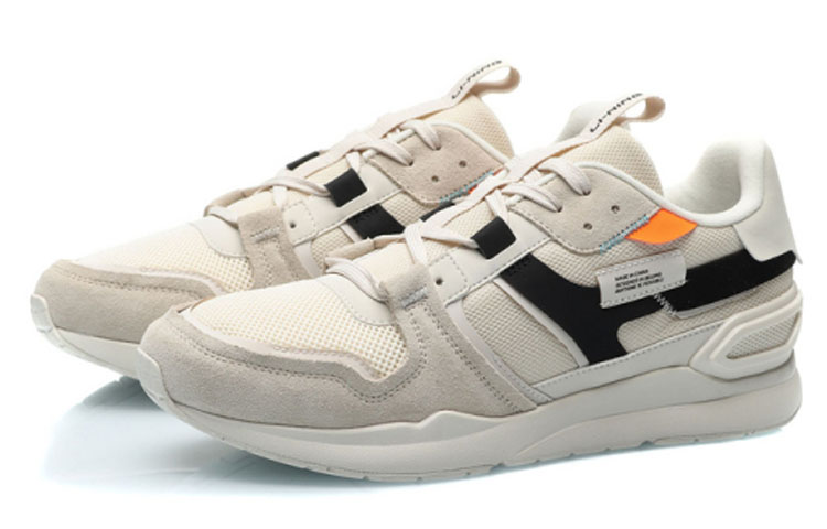 Lookbook Li-Ning Baskets Basses Mode Blanc Perle AGCP221-3