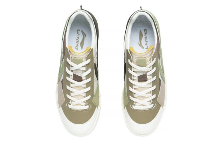 Shop Sepatu Skate Fashion Li-Ning 'Hijau Zaitun Putih' AGCT161-3