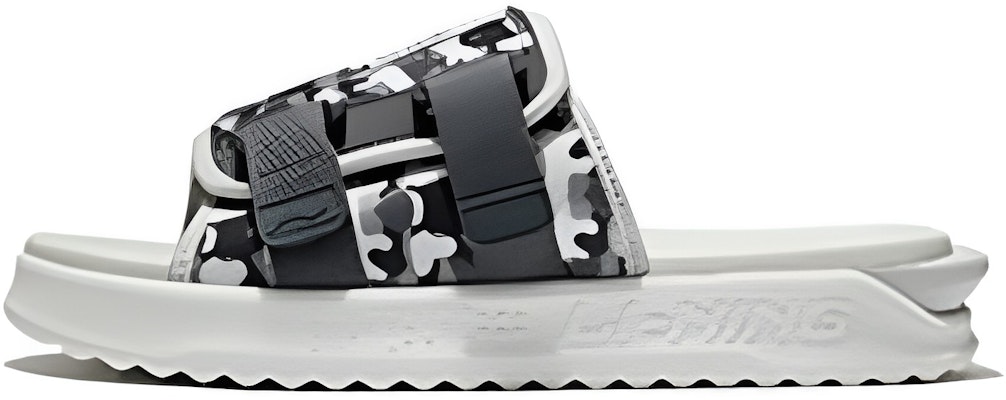 Li-Ning Fashion Slides 'White Black Camo' AGAS011-3 Buy Li-Ning Fashion Slides 'White Black Camo' AGAS011-3