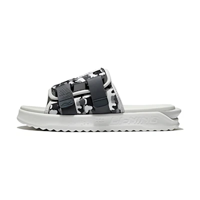 Li-Ning Fashion Slides 'White Black Camo'