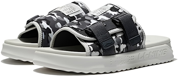 Sandalias Li-Ning de Moda 'Blanco Negro Camuflaje' AGAS011-3 Lookbook Sandalias Li-Ning de Moda 'Blanco Negro Camuflaje' AGAS011-3