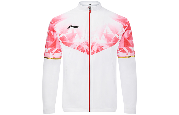 Li-Ning Feather Series Cooling Mock Neck Long Sleeve Jacket - White AYYS019-1