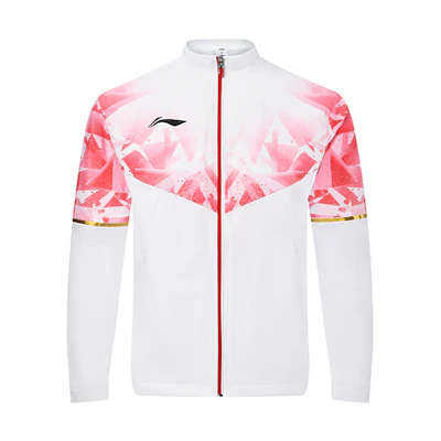 Li-Ning Feather Series Cooling Mock Neck Long Sleeve Jacket - White AYYS019-1