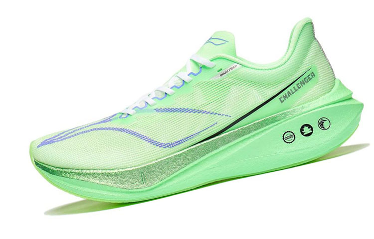 Lookbook 李寧 飛電3 Challenger ネオングリーン ARMT037-16