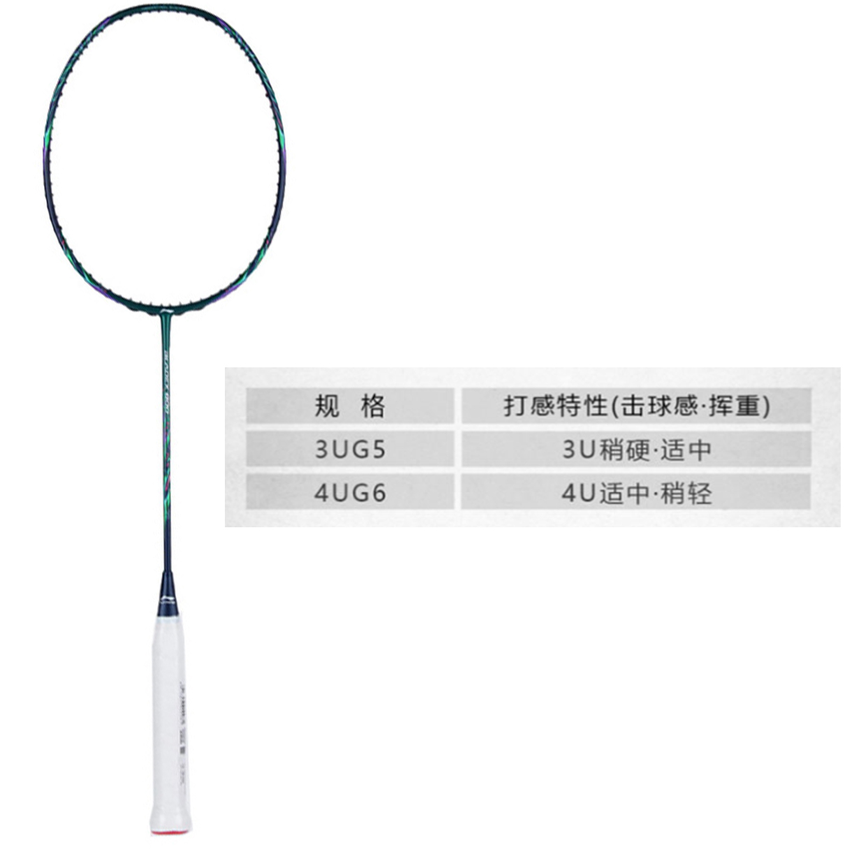Li-Ning Fengying 800 NEW800NEW Full Carbon Badminton Racket - Offensive, Green AYPT331-3 圖 5
