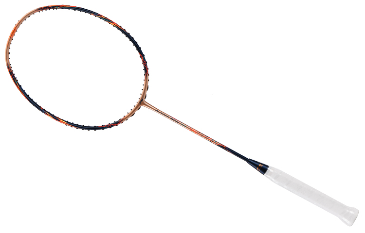 Sizing Li-Ning Fengying Raket Badminton Full Carbon Profesional Unisex Merah Emas AYPT323