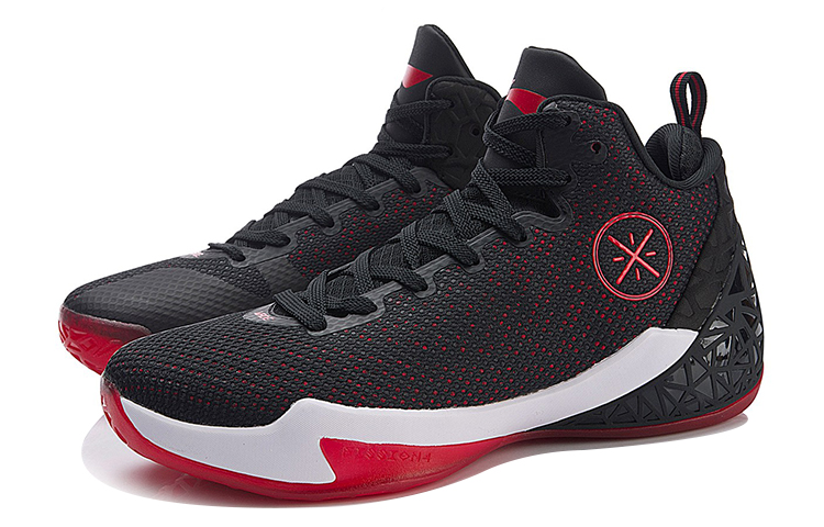 Lookbook Li-Ning Fission 4 ''Schwarz Rot'' Sneakers ABAN029-1