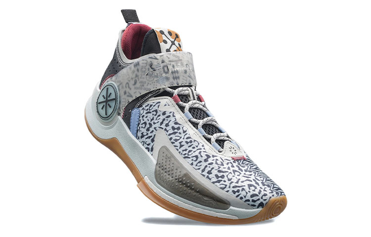 Order Li-Ning Fission 7 Mid ''Schwarz Grau'' ABPR025-6