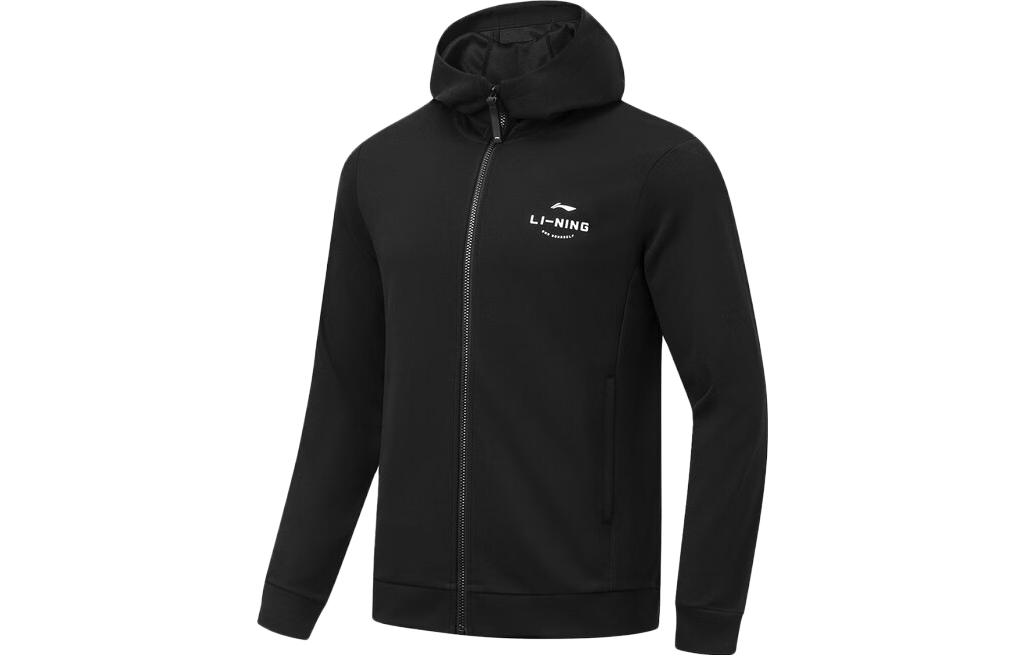 Li-Ning Fitness Collection Letter Print Icefeel Hoodie Black Men AWDT523-1